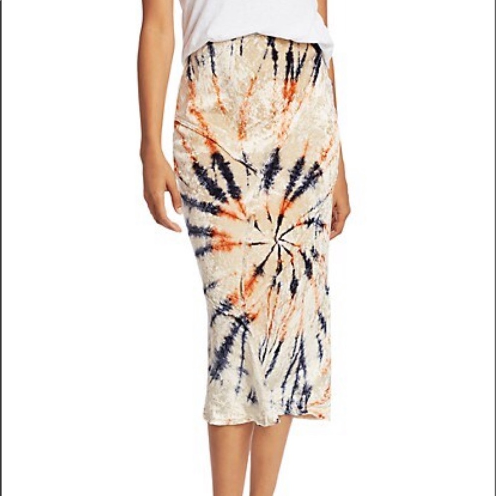 Free people tie dye skirt